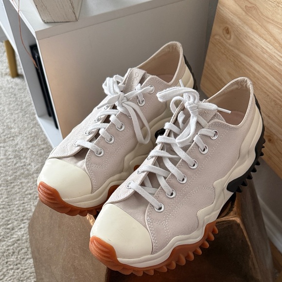 LIKE NEW Converse Run Star Motion CX Platform Sneakers - Sand and Black - Picture 2 of 6